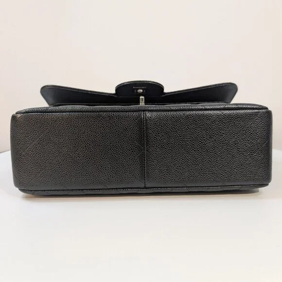 Chanel Black Caviar Classic Jumbo Double Flap Bag - Picture 6 of 16